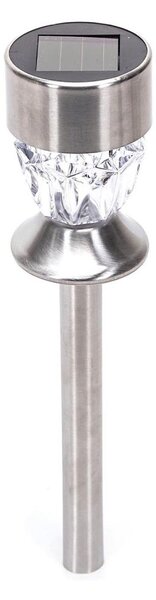 Aigostar - LED Solárna lampa LED/0,006W/1,2V 35,5cm chróm 2700K IP44