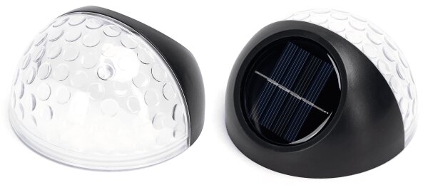 Aigostar LED RGB solárne nástenné svietidlo 2W/1,2V čierne IP44