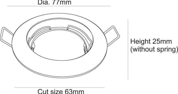 Deko-Light 120018 - Podhľadové svietidlo RUND 1xGU5,3-MR16/35W/12V lesklý chróm