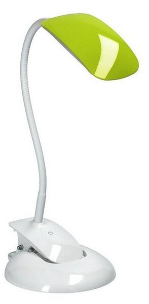 SOLIGHT LED stolný lampička stmievateľná 5W/4000K/300Lm biela s klipom