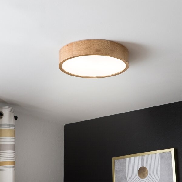 Brilagi - LED stropné svietidlo CARVALHO LED/36W/230V dub, priemer 37,5 cm