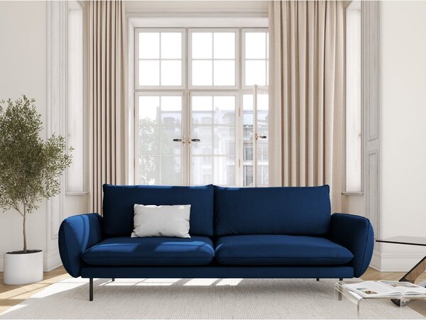 Modrá zamatová pohovka 200 cm Vienna – Cosmopolitan Design
