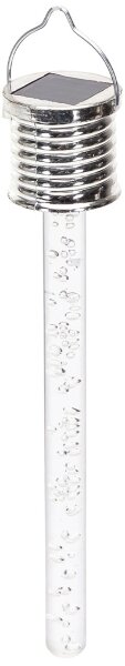 Aigostar - LED Solárne svietidlo LED/0,006W/1,2V chróm 2700K IP44