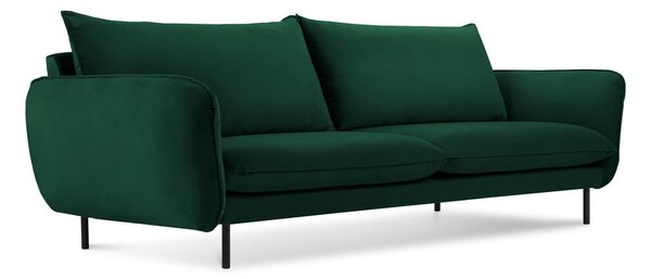 Tmavozelená zamatová pohovka 200 cm Vienna – Cosmopolitan Design