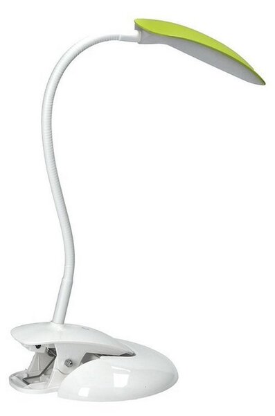 SOLIGHT LED stolný lampička stmievateľná 5W/4000K/300Lm biela s klipom