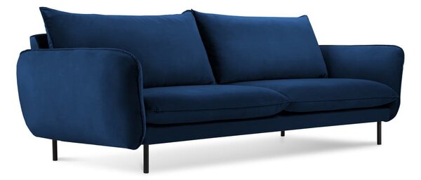 Modrá zamatová pohovka 200 cm Vienna – Cosmopolitan Design