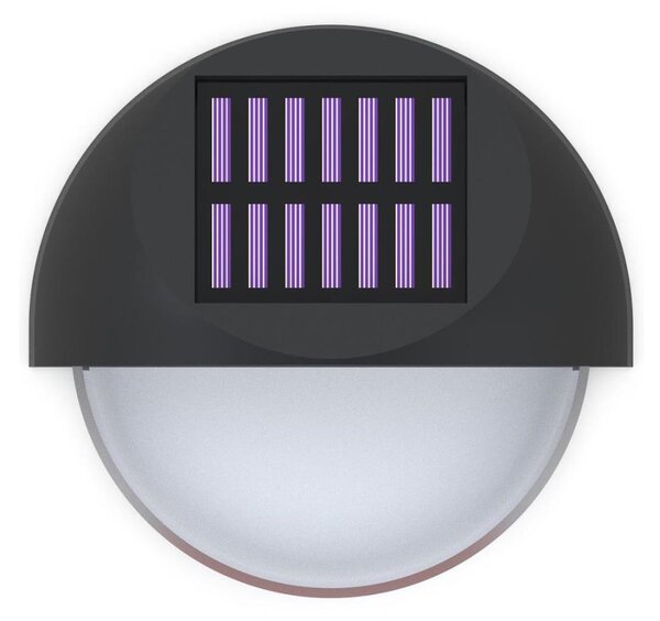 Aigostar - LED Solárne nástenné svietidlo LED/1W/1,2V čierna 2700K IP44