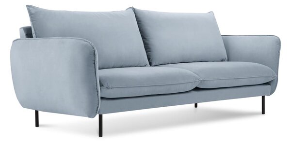 Svetlomodrá zamatová pohovka 160 cm Vienna – Cosmopolitan Design