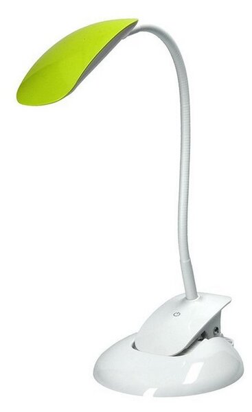 SOLIGHT LED stolný lampička stmievateľná 5W/4000K/300Lm biela s klipom