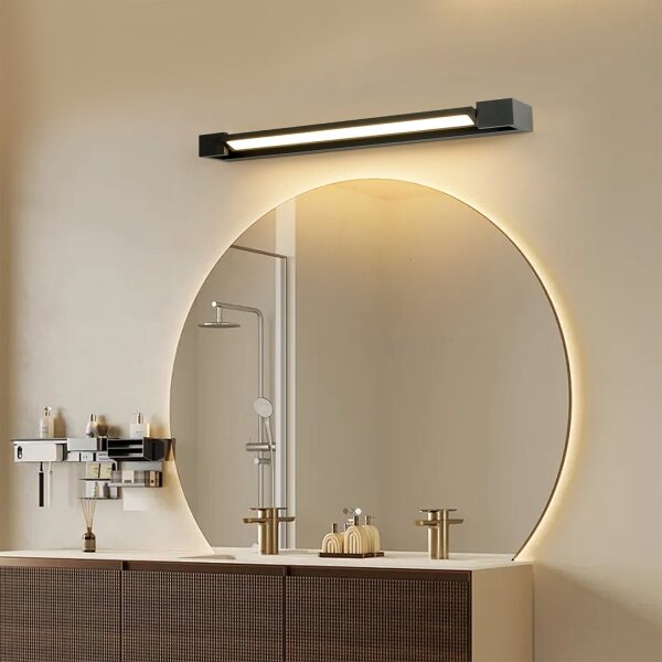 Brilagi-LED Kúpeľňové osvetlenie zrkadla AQUA LINE LED/18W/230V 60 cm IP44 čierna