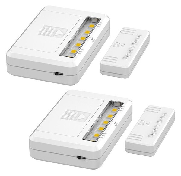 SOLIGHT LED svetielka do skríň, komôd a zásuviek, 40Lm , 2x batérie AAA, 2ks v balení