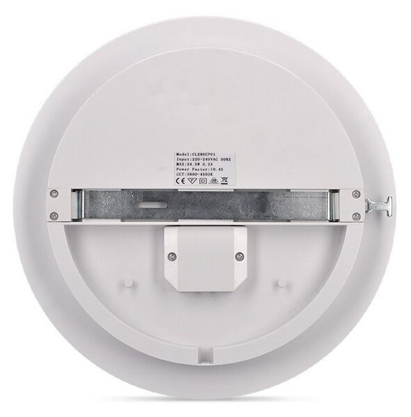 SOLIGHT LED vonkajšie prisadené svietidlo 15W/230V1150Lm/4000K/120°/IP54, kruhové biele
