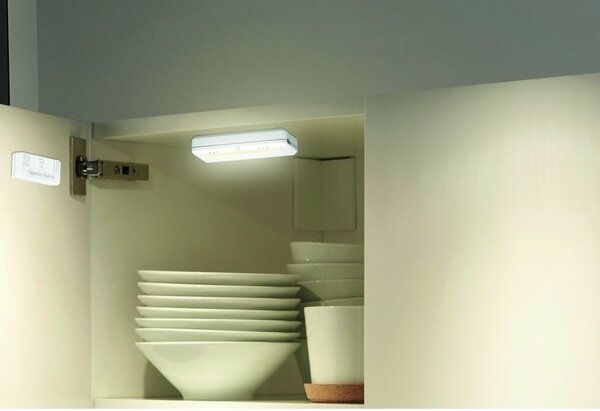 SOLIGHT LED svetielka do skríň, komôd a zásuviek, 40Lm , 2x batérie AAA, 2ks v balení