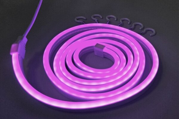 LED Flexibilný pásik NEON LED/5V USB 1,8 m fialová