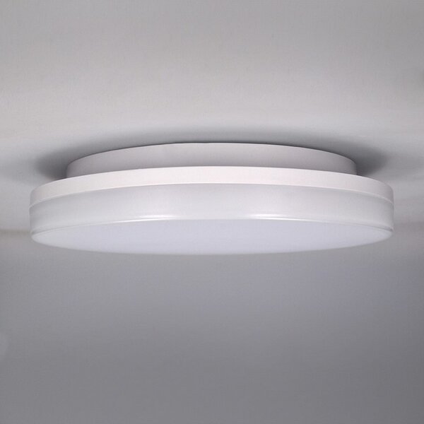 SOLIGHT LED vonkajšie prisadené svietidlo 15W/230V1150Lm/4000K/120°/IP54, kruhové biele