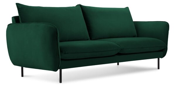 Tmavozelená zamatová pohovka 160 cm Vienna – Cosmopolitan Design
