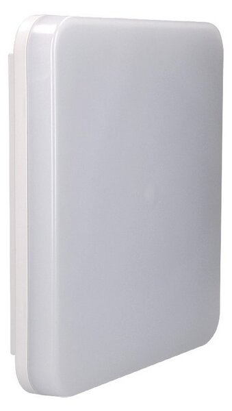 SOLIGHT LED vonkajšie prisadené svietidlo 15W/230V/1150Lm/4000K/120°/IP54, 22cm x 22cm, biele