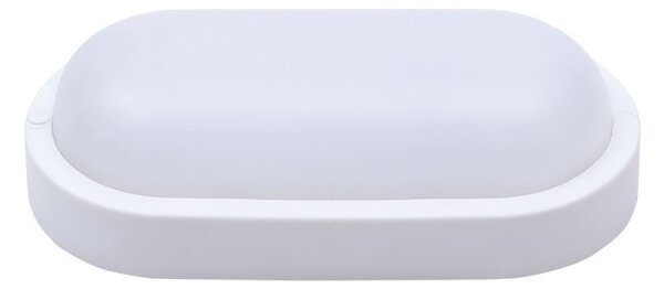 SOLIGHT LED vonkajšie prisadené svietidlo 13W/230V/910Lm/4000K/120°/IP54, oválne biele