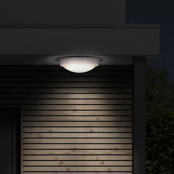 SOLIGHT LED vonkajšie prisadené svietidlo 30W/230/2200Lm/4000K/120°/IP65, kruhové biele