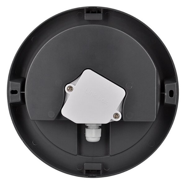 SOLIGHT LED vonkajšie prisadené svietidlo 13W/230V/910Lm/4000K/120°/IP54, kruhové šedé