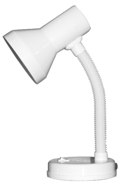 ACA DECOR Retro stolná lampa PAVLOVA, biela farba