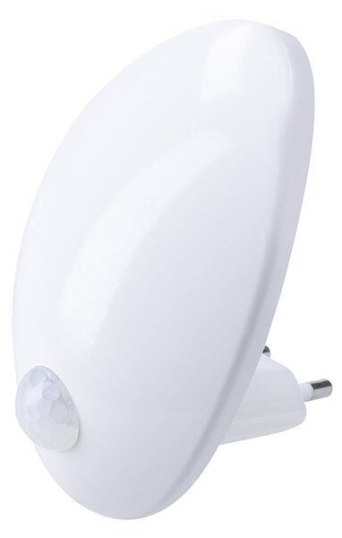SOLIGHT LED nočné svetielko s pohybovým a svetelným sensorom 0,7W, 3000K, 230V