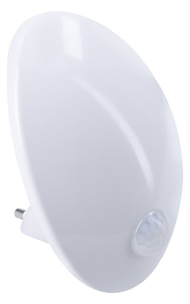 SOLIGHT LED nočné svetielko s pohybovým a svetelným sensorom 0,7W, 3000K, 230V