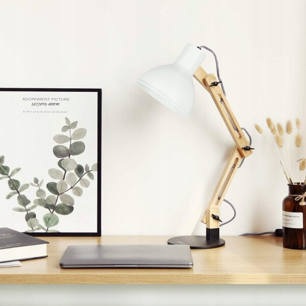 Stolná lampa 1xE27/40W/230V biela/čierna