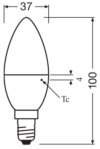 SADA 3x LED Žiarovka B38 E14/4,9W/230V 3000K - Osram
