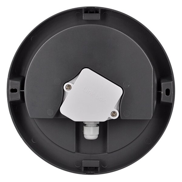 SOLIGHT LED vonkajšie osvetlenie Siena 20W, 1500lm, 4000K, IP54, 23cm, kruhové sivé