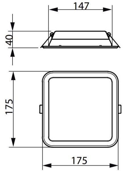 Philips - LED Podhľadové svietidlo LEDINAIRE SLIM LED/10,5W/230V