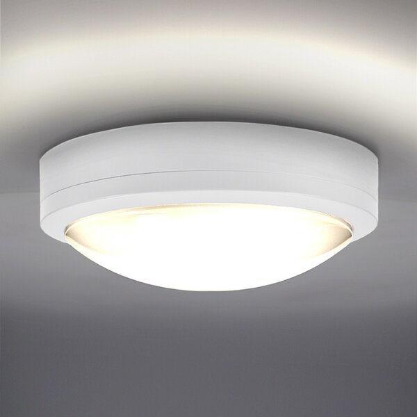 SOLIGHT LED vonkajšie osvetlenie Siena biele 20W, 1500lm, 4000K, IP54, 23cm