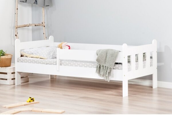 Raj posteli Detská posteľ Stano PW 200x90 cm 200x90 cm biela, sivo-biela