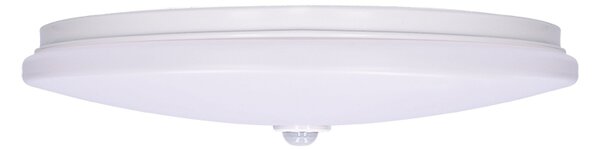 SOLIGHT LED stropné svetlo PLAIN s PIR sensorom, 18W, 1260lm, 3000K, okrúhle, 33cm