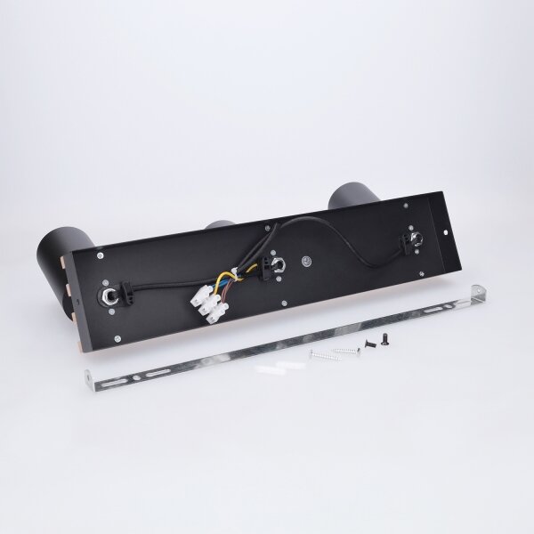 Brilagi - Bodové svietidlo SELE WOOD ACOUSTIC 3xGU10/30W/230V čierna/drevo