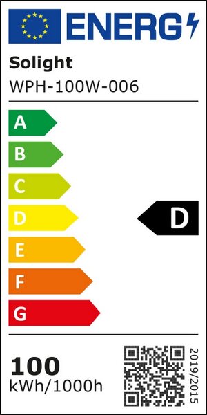 SOLIGHT High Bay, 100W, 14000lm, 120°, Meanwell, 5000K, UGR
