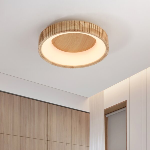 Brilagi - LED stropné svietidlo FALCON WOOD MODERN LED/30W/230V pr. 45 cm drevo