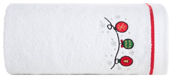 VIANOČNÝ BAVLNENÝ UTERÁK GERDA SADA 6KS 50X90 CM BIELA