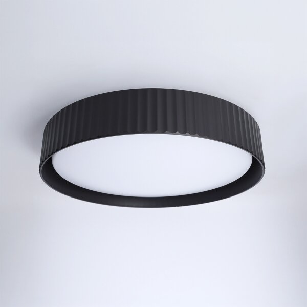 Brilagi - LED stmievateľné stropné svietidlo LUCIA LED/48W/230V pr. 41 cm čierne+diaľkové ovládanie