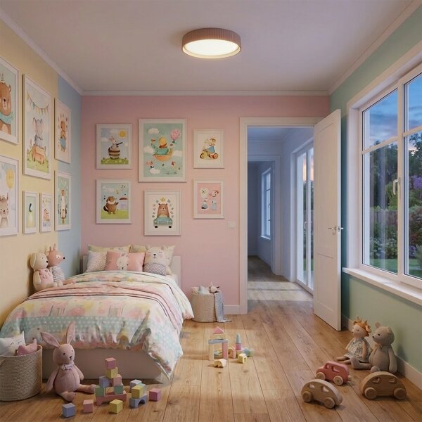 Brilagi - LED stmievateľné stropné svietidlo LUCIA LED/48W/230V pr. 41 cm hnedé s diaľkovým ovládaním