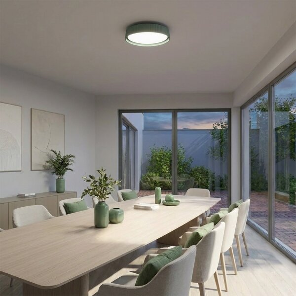 Brilagi -LED stmievateľné stropné svietidlo LUCIA LED/48W/230V pr. 41 cm zelené+diaľkové ovládanie