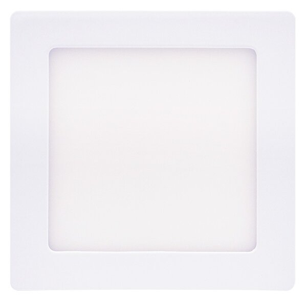 SOLIGHT LED mini panel CCT, prisadený, 12W, 900lm, 3000K, 4000K, 6000K, štvorcový biely