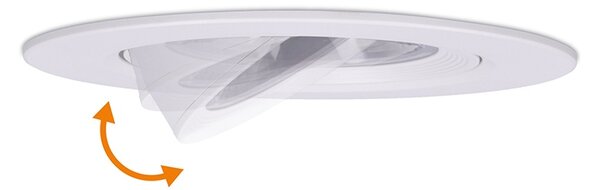 SOLIGHT LED podhľadové svetlo bodové, 5W, 400lm, 4000K, okrúhle, biele