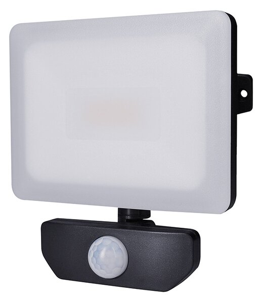 SOLIGHT LED reflektor Quick so senzorom, 20W, 1700lm, 4000K, IP44, čierny