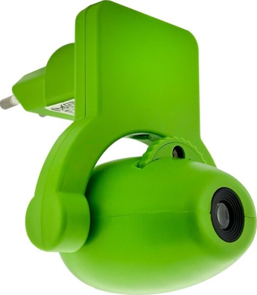 LED Detské nočné svetlo s projektorom LED/0,5W/230V zelená