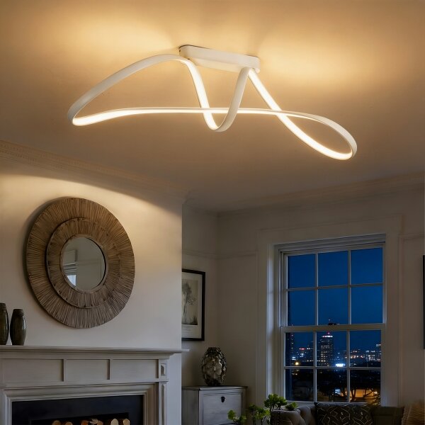 Brilagi-LED Stmievateľné prisadené svietidlo TWISTER LED/60W/230V 3000-6000K biela + diaľkové ovládanie