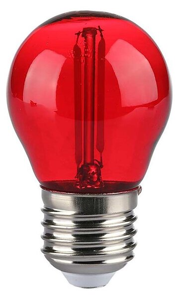 LED Žiarovka FILAMENT G45 E27/2W/230V červená