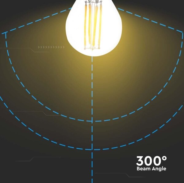 LED Žiarovka FILAMENT G45 E27/6W/230V 3000K