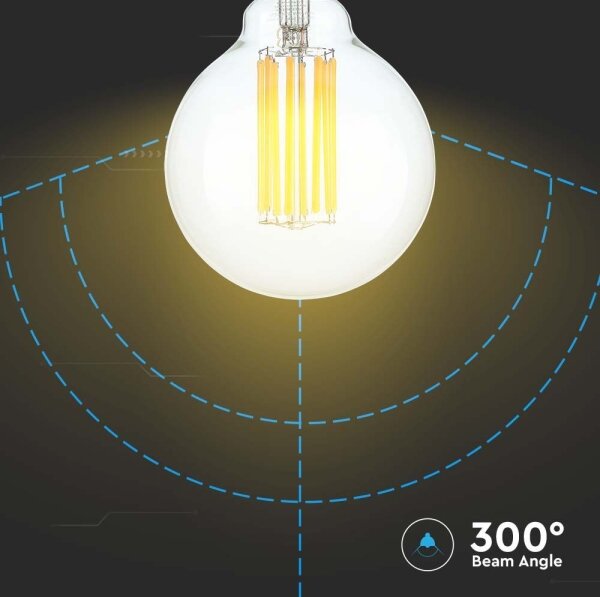 LED Žiarovka FILAMENT G95 E27/6W/230V 3000K
