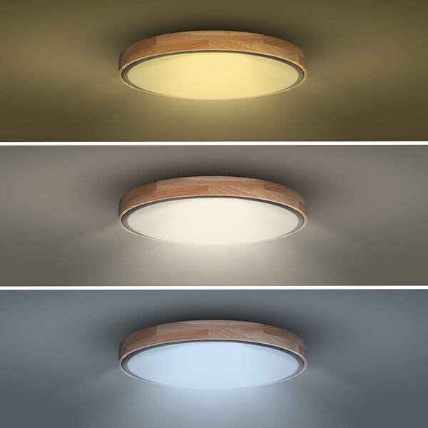 SOLIGHT LED osvetlenie Iron Oak CCT, 48W, 3360lm, 40cm
